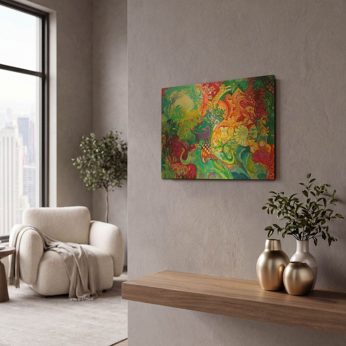 'Shell' By Oxana Zaika Gold Metal Wall Art