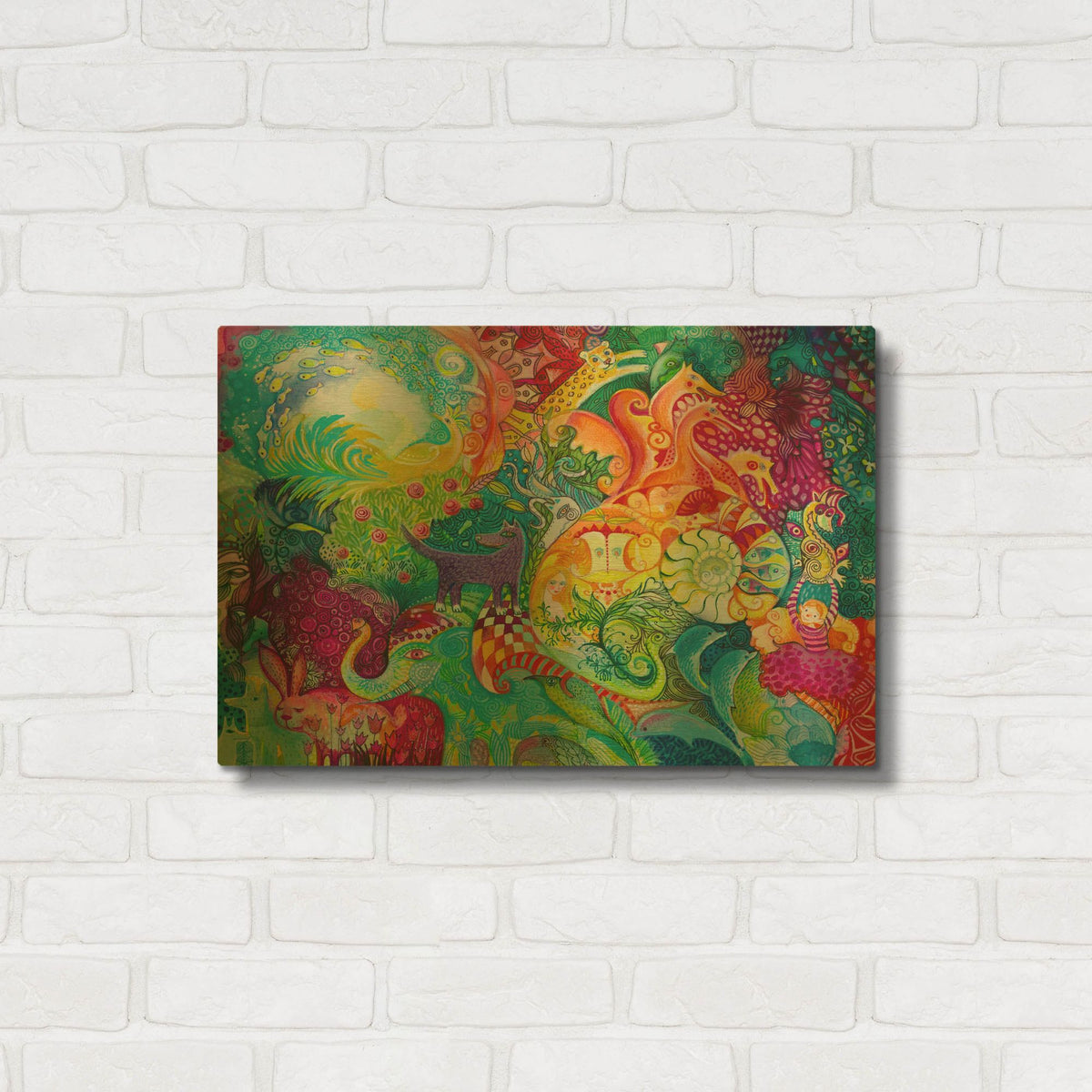 'Shell' By Oxana Zaika Gold Metal Wall Art