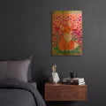 'Sweet Fox' By Oxana Zaika Gold Metal Wall Art