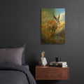 'Antelope' By Momart Gold Metal Wall Art