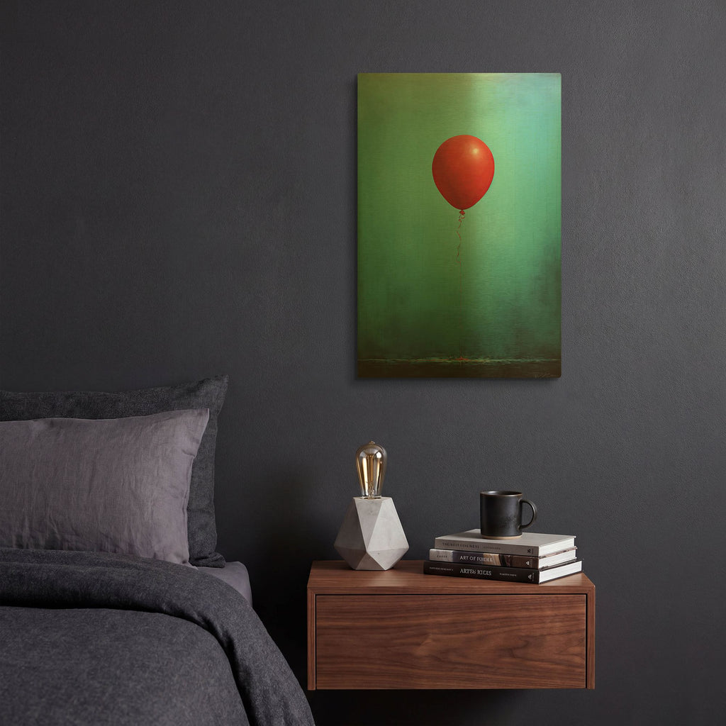 'Balloon 1' By Momart Gold Metal Wall Art