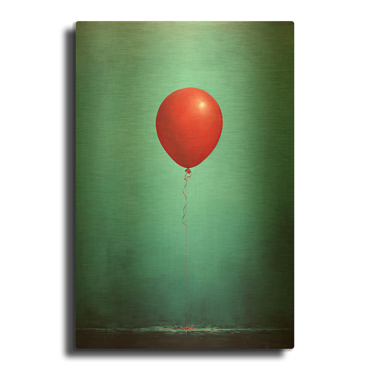 'Balloon 1' By Momart Gold Metal Wall Art