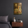 'Bath Salts And Perfumes' By Momart Gold Metal Wall Art