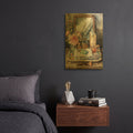 'Bath Salts' By Momart Gold Metal Wall Art