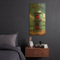 'Beach Retreat' By Momart Gold Metal Wall Art