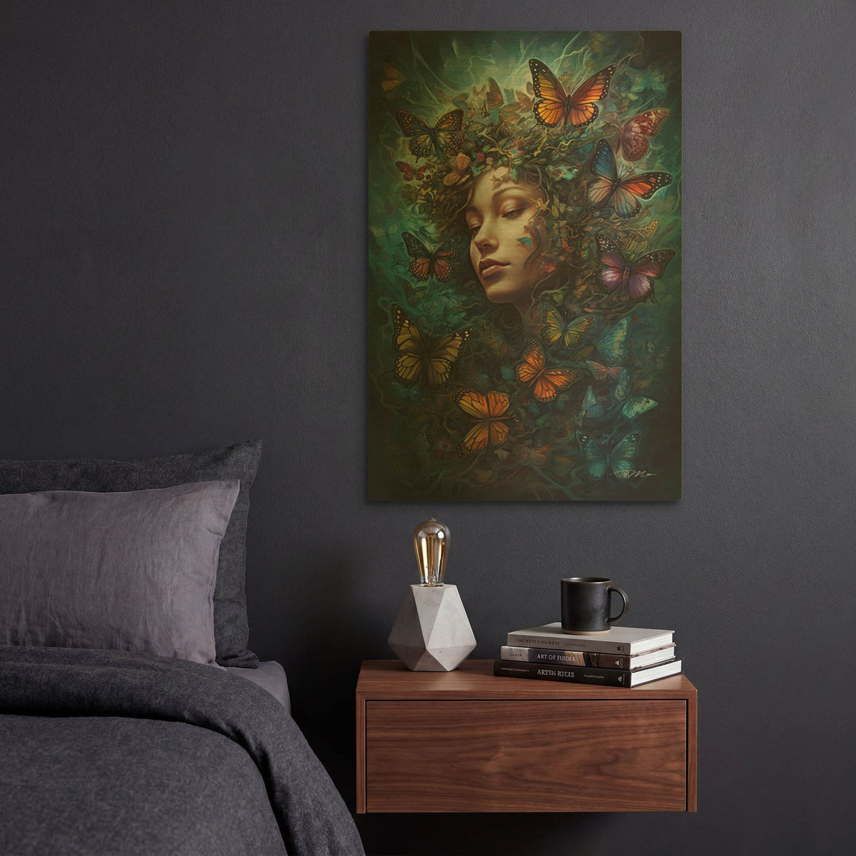 'Butterfly Dream' By Momart Gold Metal Wall Art