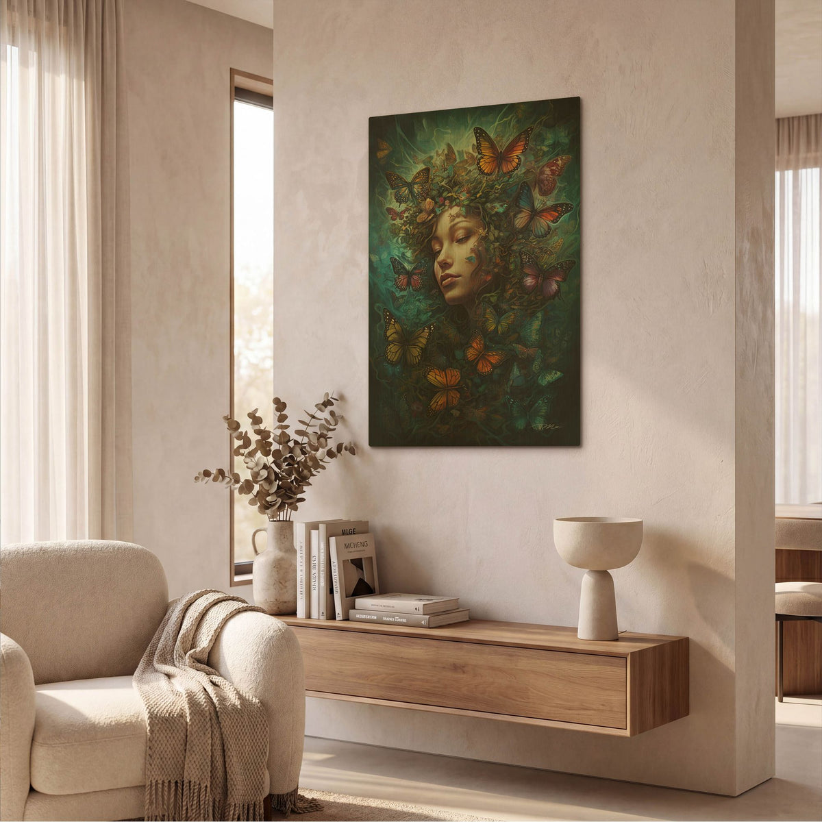 'Butterfly Dream' By Momart Gold Metal Wall Art