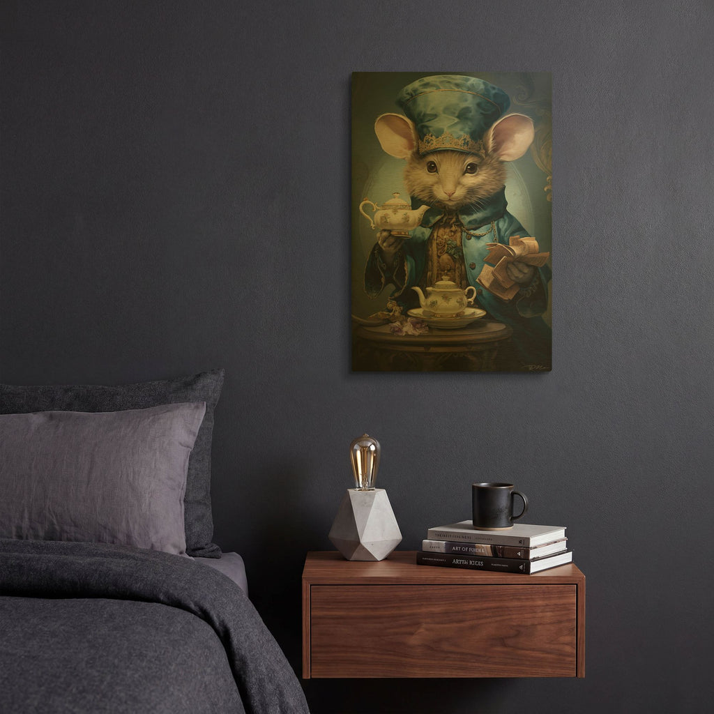 'China Salesman' By Momart Gold Metal Wall Art