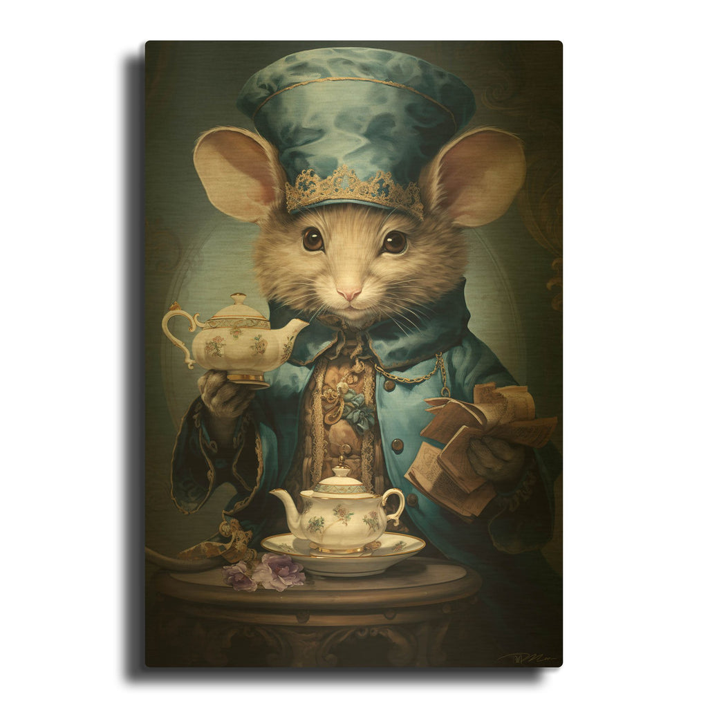 'China Salesman' By Momart Gold Metal Wall Art