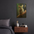 'Chinchilla' By Momart Gold Metal Wall Art