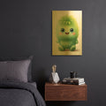 'Cut Fruit Monster 8' By Momart Gold Metal Wall Art