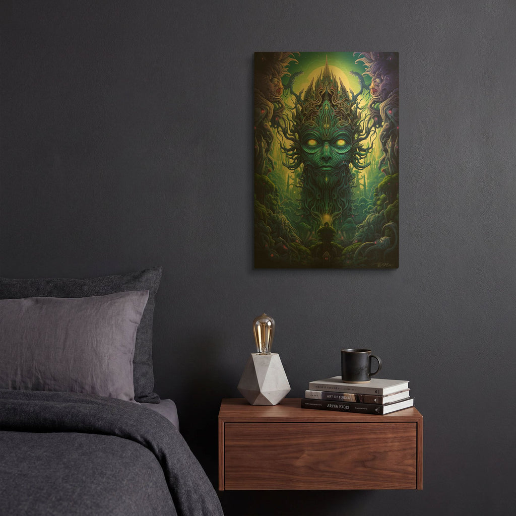 'DMT Art 3' By Momart Gold Metal Wall Art