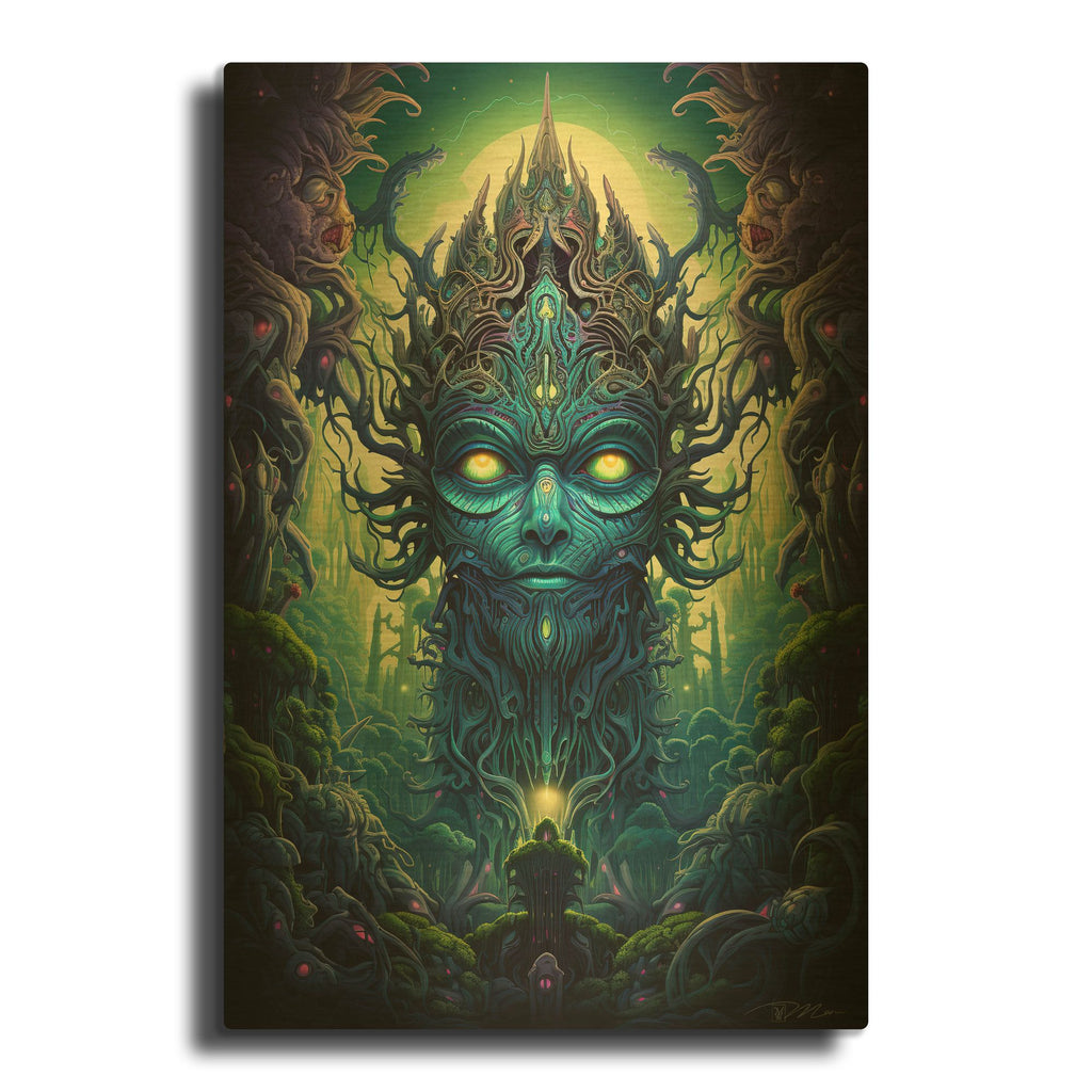 'DMT Art 3' By Momart Gold Metal Wall Art