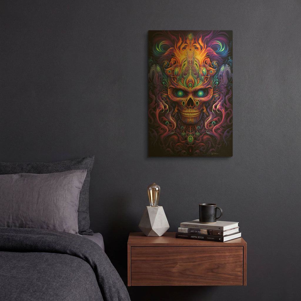 'DMT Art 4' By Momart Gold Metal Wall Art