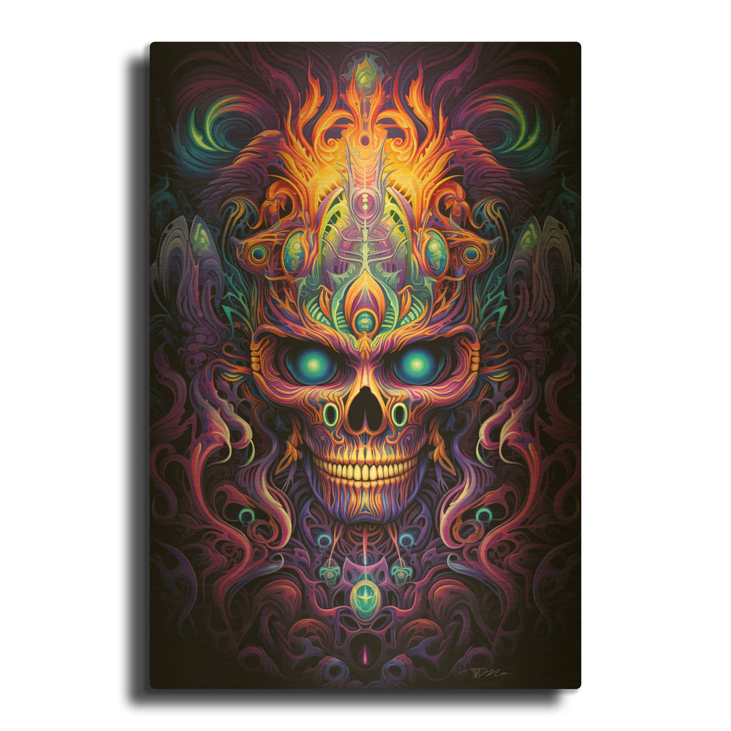 'DMT Art 4' By Momart Gold Metal Wall Art
