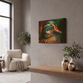 'Duck Head' By Momart Gold Metal Wall Art