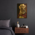'Eclectic Maltese Portrait' By Momart Gold Metal Wall Art