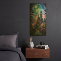 'Enchanted Castle 3' By Momart Gold Metal Wall Art