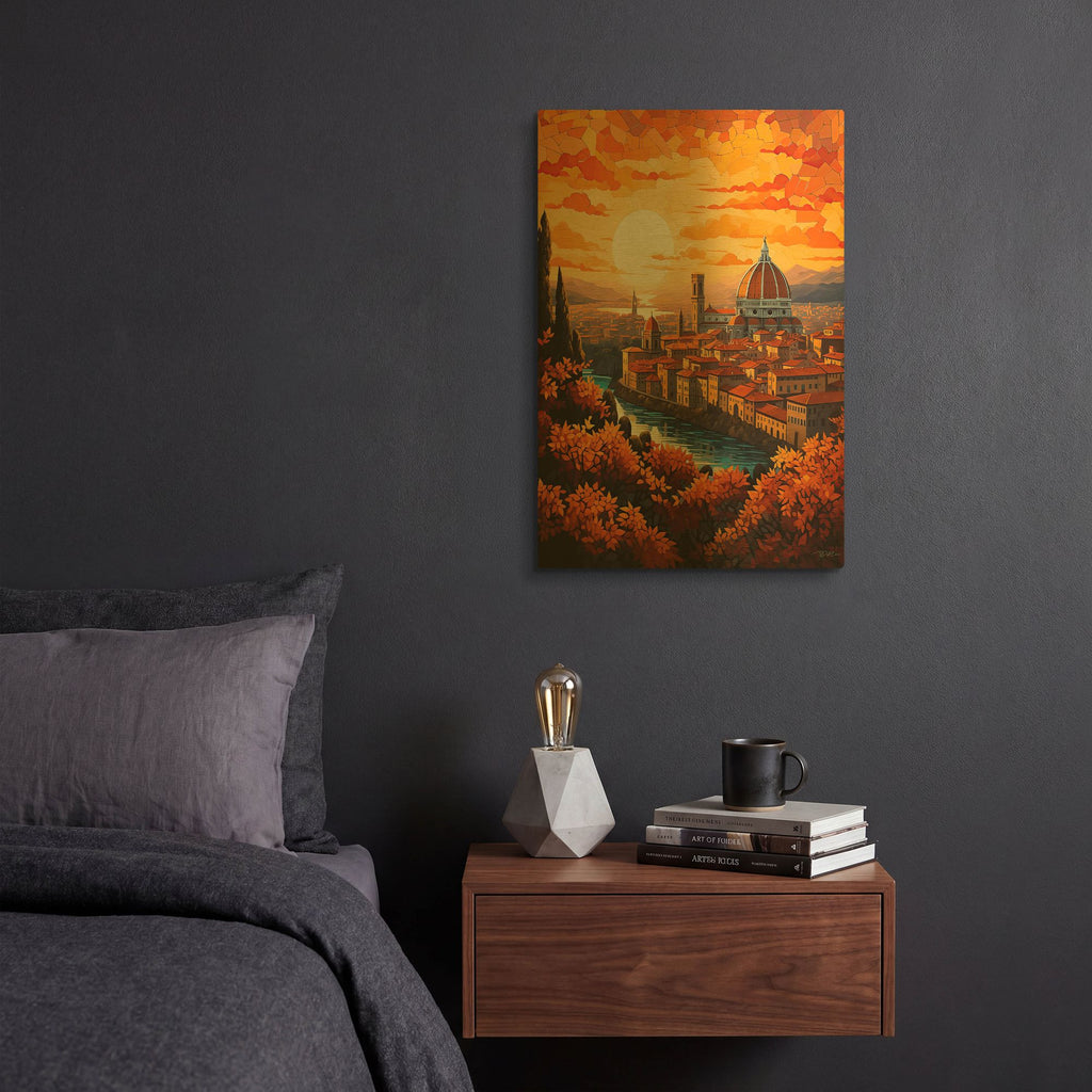 'Firenze' By Momart Gold Metal Wall Art