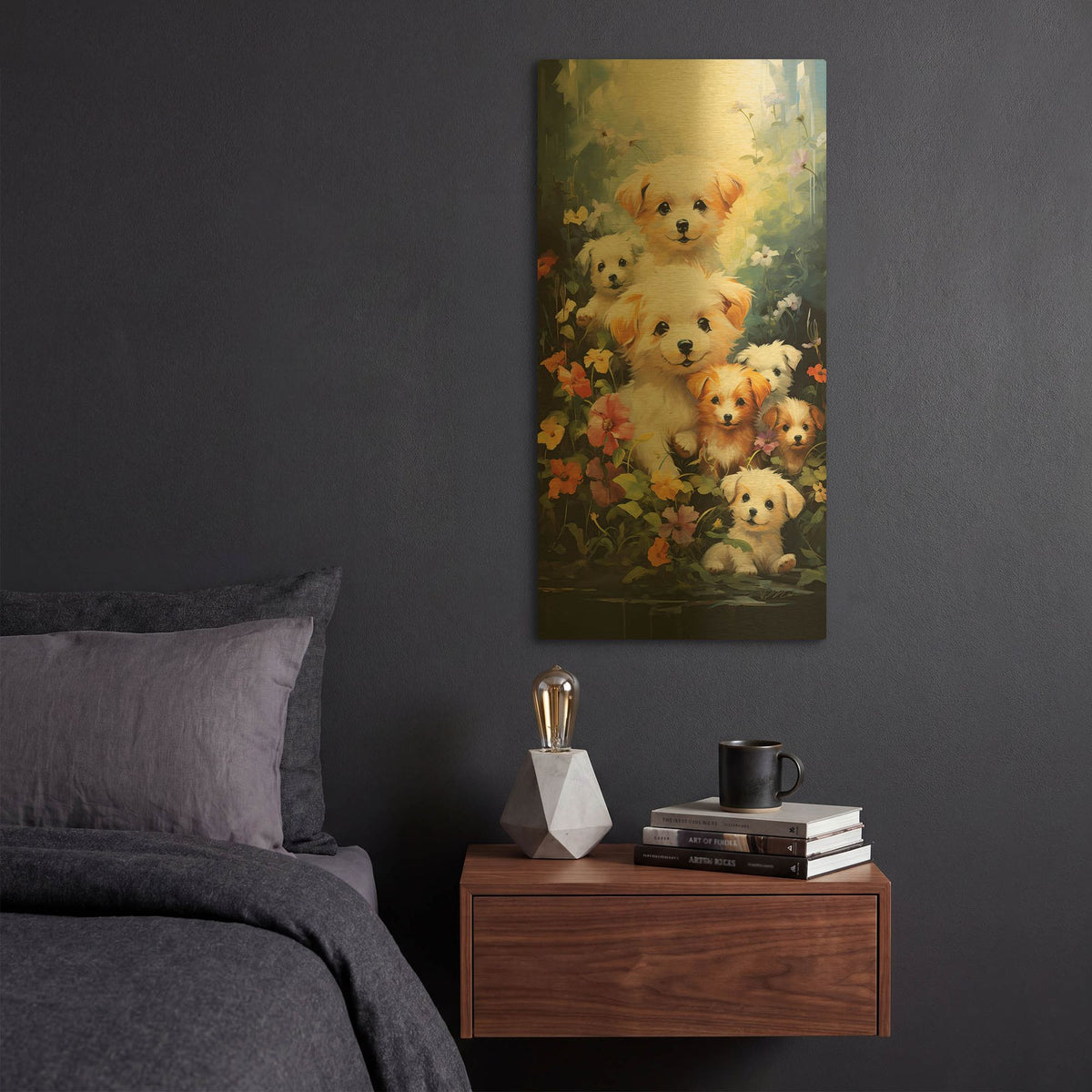 'Friends 1' By Momart Gold Metal Wall Art