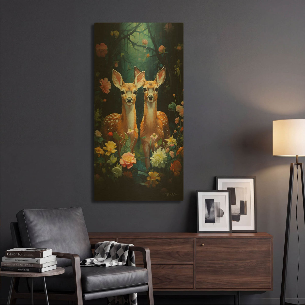'Friends 2' By Momart Gold Metal Wall Art
