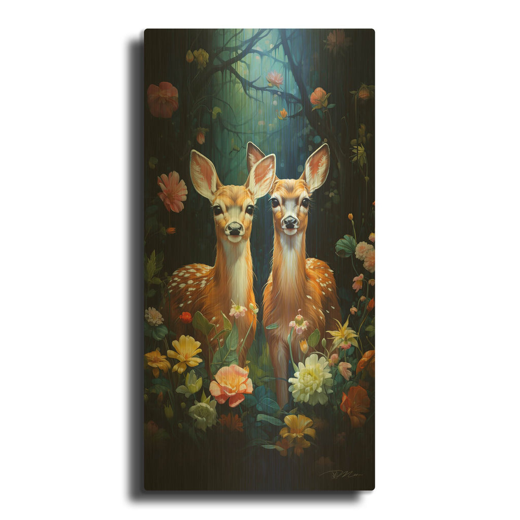 'Friends 2' By Momart Gold Metal Wall Art