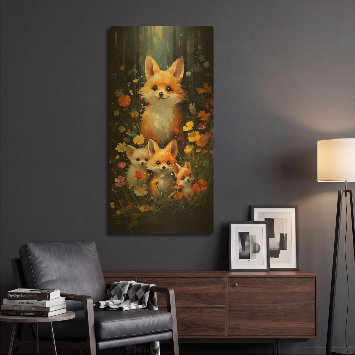 'Friends 5' By Momart Gold Metal Wall Art