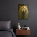 'Ice Spirit' By Momart Gold Metal Wall Art