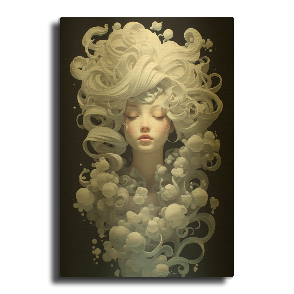 'Light And Dark 2' By Momart Gold Metal Wall Art