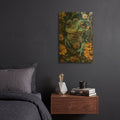 'Little Magical Frog' By Momart Gold Metal Wall Art