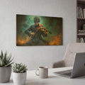 'Nicolo Paganini The Violinist Of The Devil' By Momart Gold Metal Wall Art