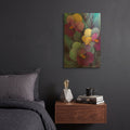 'Pansies Of Thought Illustration' By Momart Gold Metal Wall Art