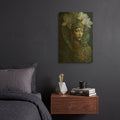 'Queen Of Flowers 5' By Momart Gold Metal Wall Art