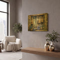'Sacks And Lavender' By Momart Gold Metal Wall Art