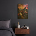 'Sunset In Japan' By Momart Gold Metal Wall Art