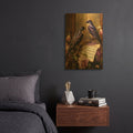 'Swallows In Music' By Momart Gold Metal Wall Art