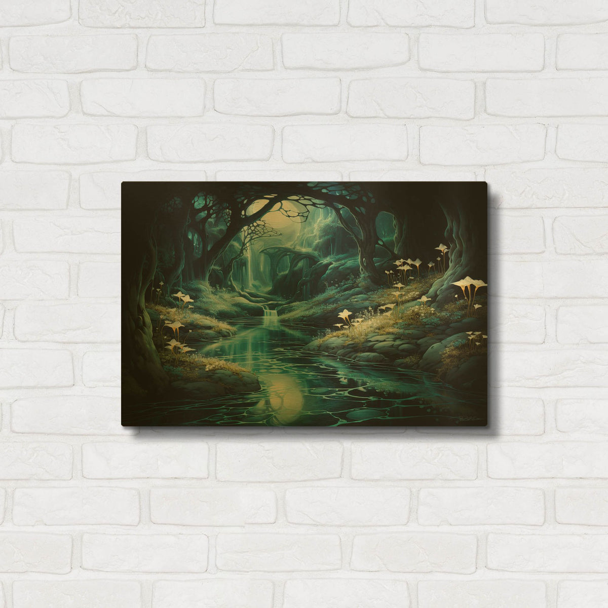 'The Heart Of The Forest 2' By Momart Gold Metal Wall Art