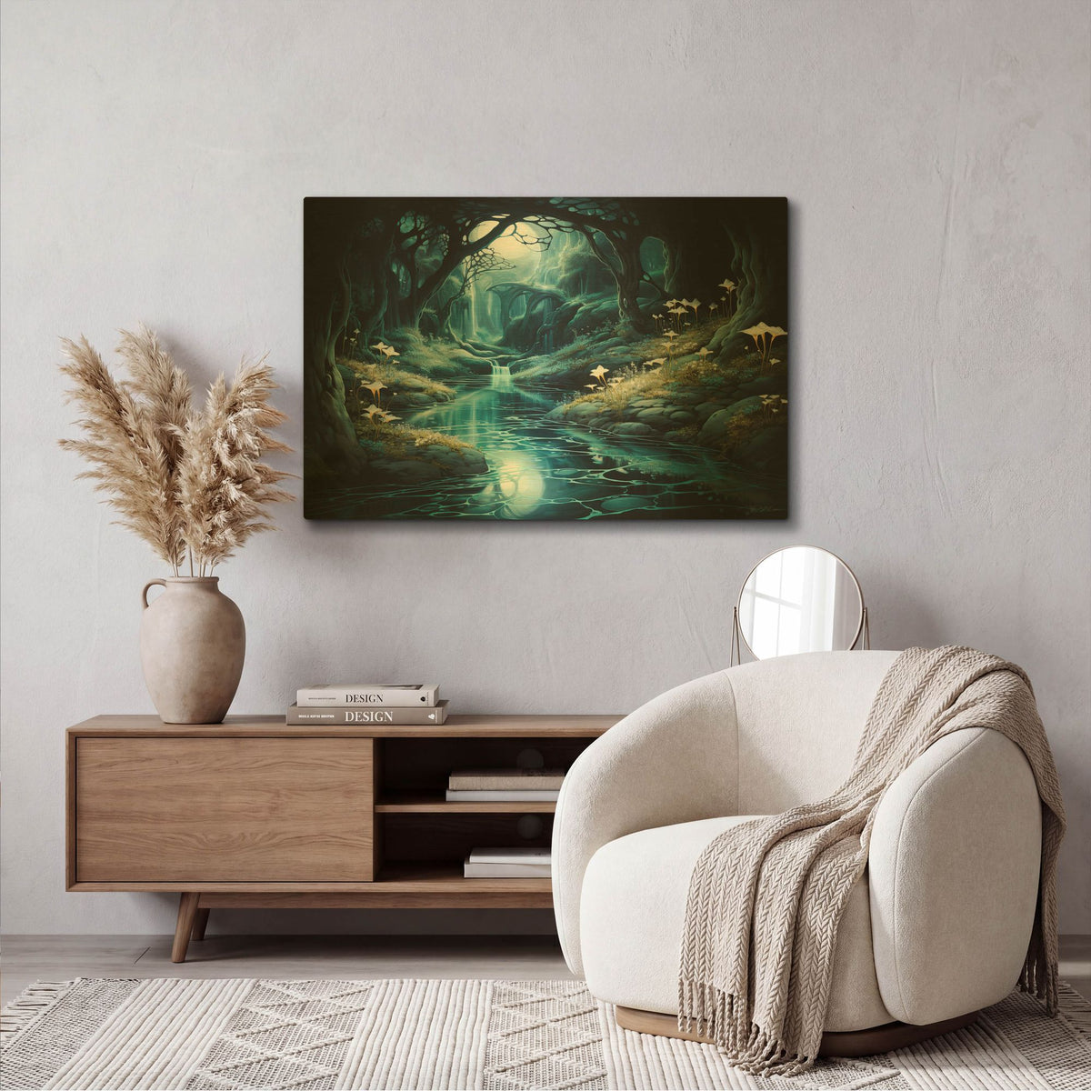 'The Heart Of The Forest 2' By Momart Gold Metal Wall Art