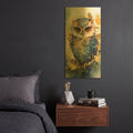 'Treasure-Keepers Owl' By Momart Gold Metal Wall Art