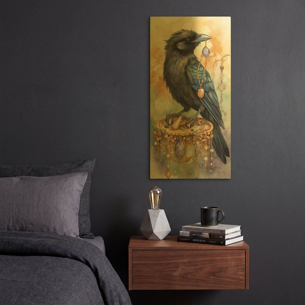 'Treasure-Keepers Rave 3' By Momart Gold Metal Wall Art