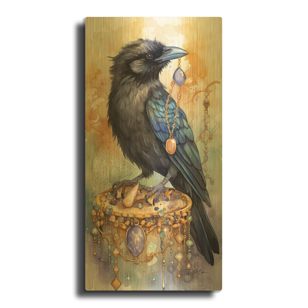 'Treasure-Keepers Rave 3' By Momart Gold Metal Wall Art