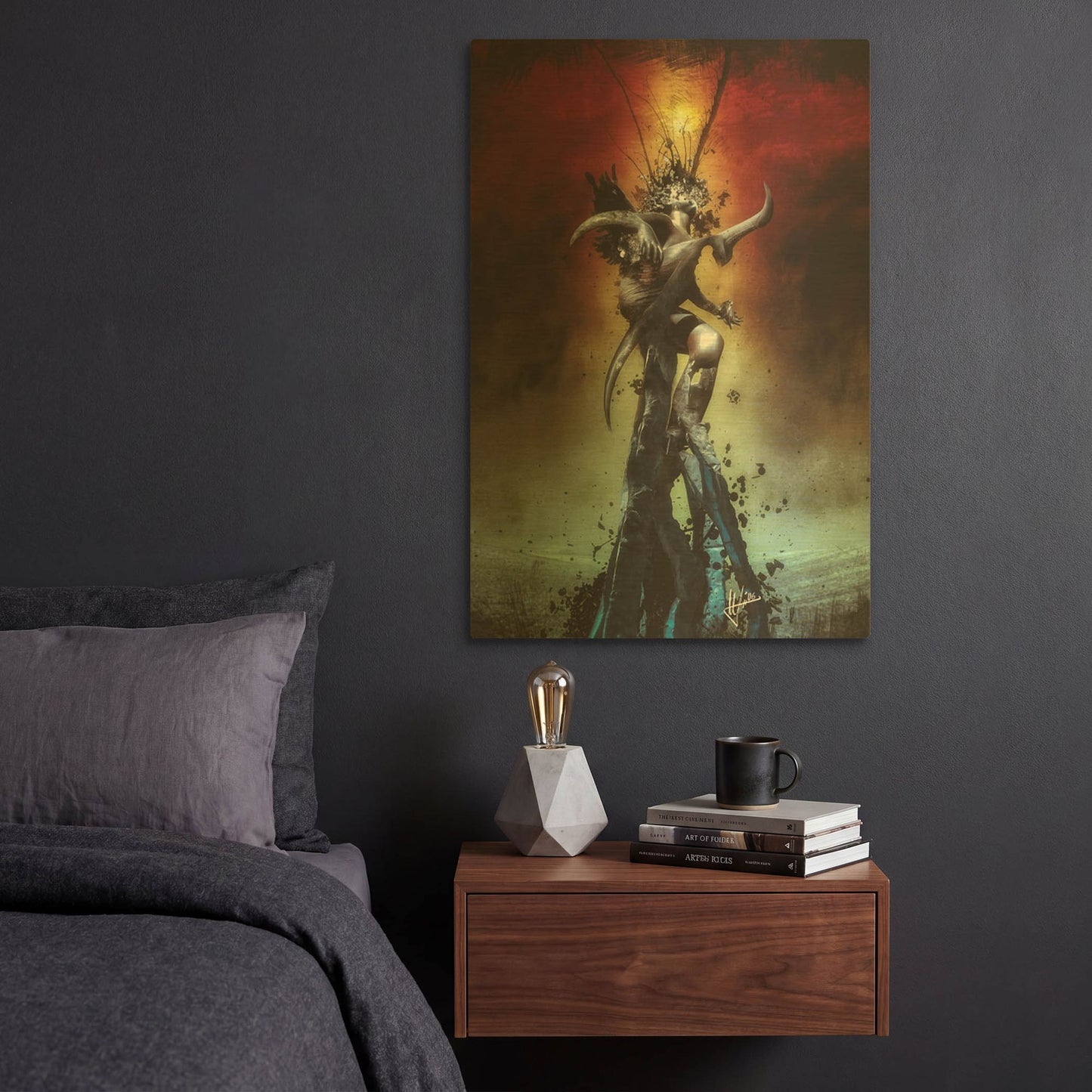 'Eternity' By Mario Sanchez Nevado Gold Metal Wall Art