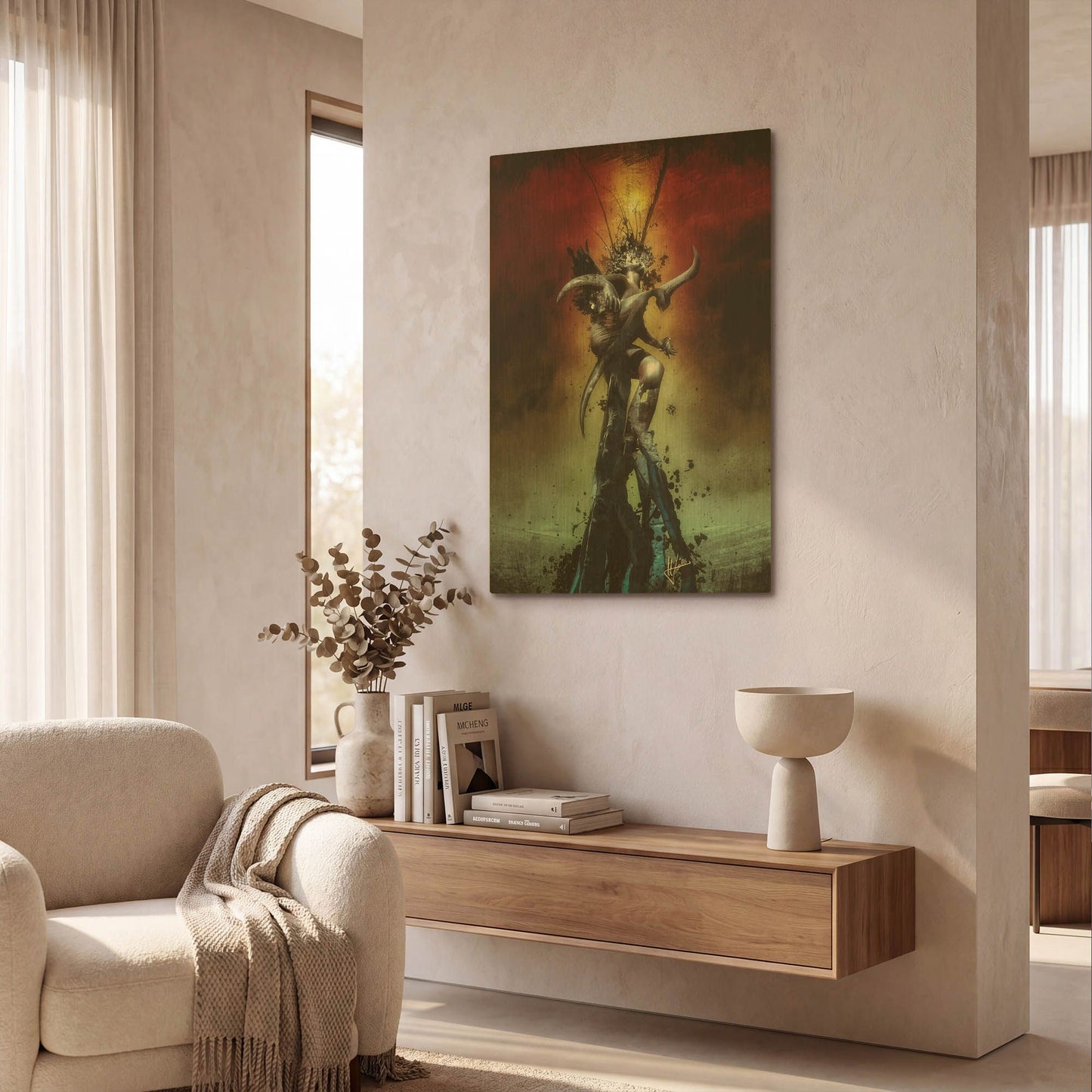 'Eternity' By Mario Sanchez Nevado Gold Metal Wall Art