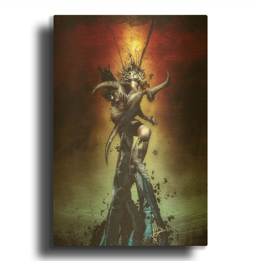 'Eternity' By Mario Sanchez Nevado Gold Metal Wall Art