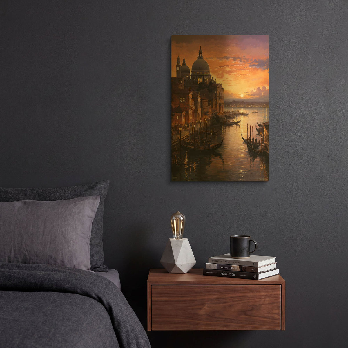 'Venezia' By Momart Gold Metal Wall Art