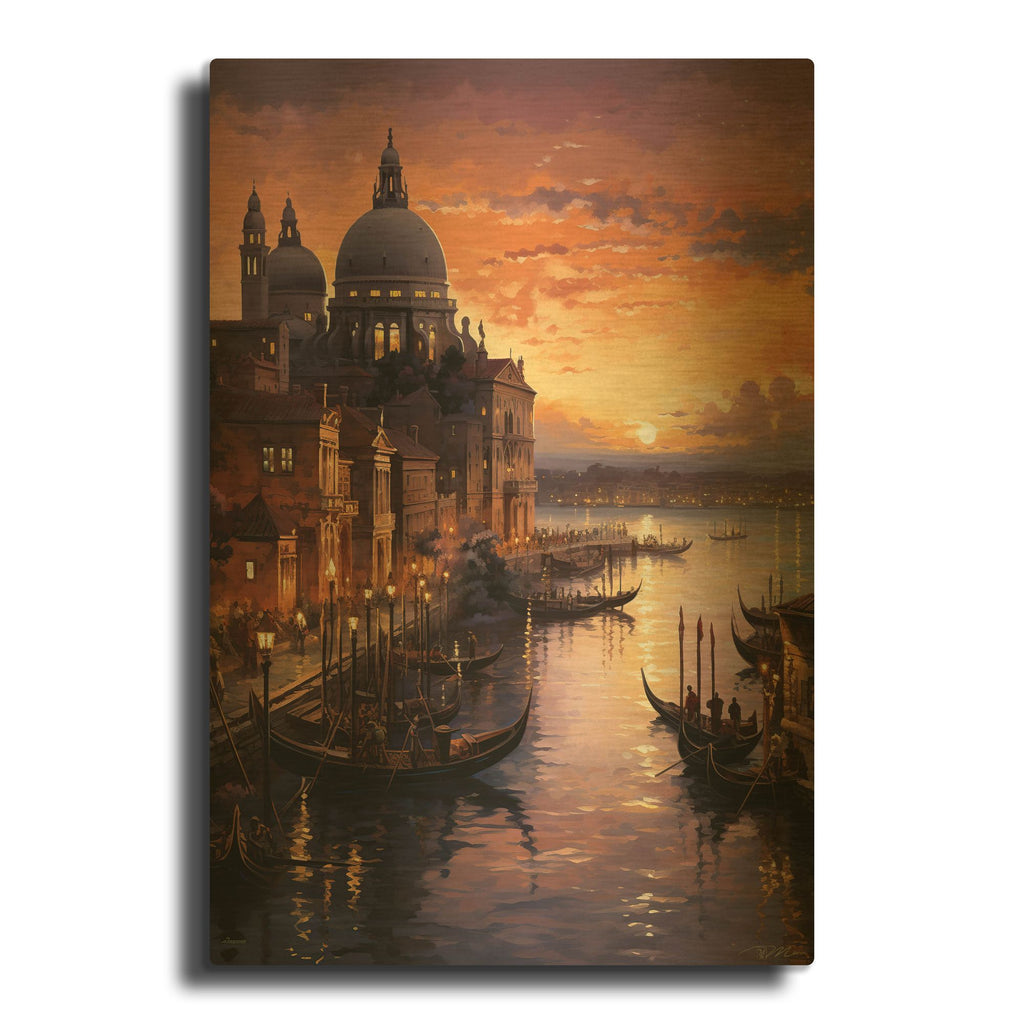 'Venezia' By Momart Gold Metal Wall Art