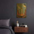 'Vintage Space 2' By Momart Gold Metal Wall Art