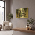 'Wild Life Of Predators In Watercolor 9' By Momart Gold Metal Wall Art