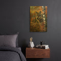 'Wolf’s Portrait' By Momart Gold Metal Wall Art