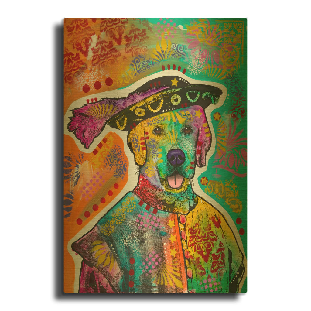 '1500 Fashionable Lab' By Dean Russo Gold Metal Wall Art